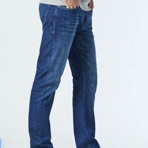 Mavi Jeans Mens 42x30 Zach Straight Leg Blue Stretch Denim Mid Rise
